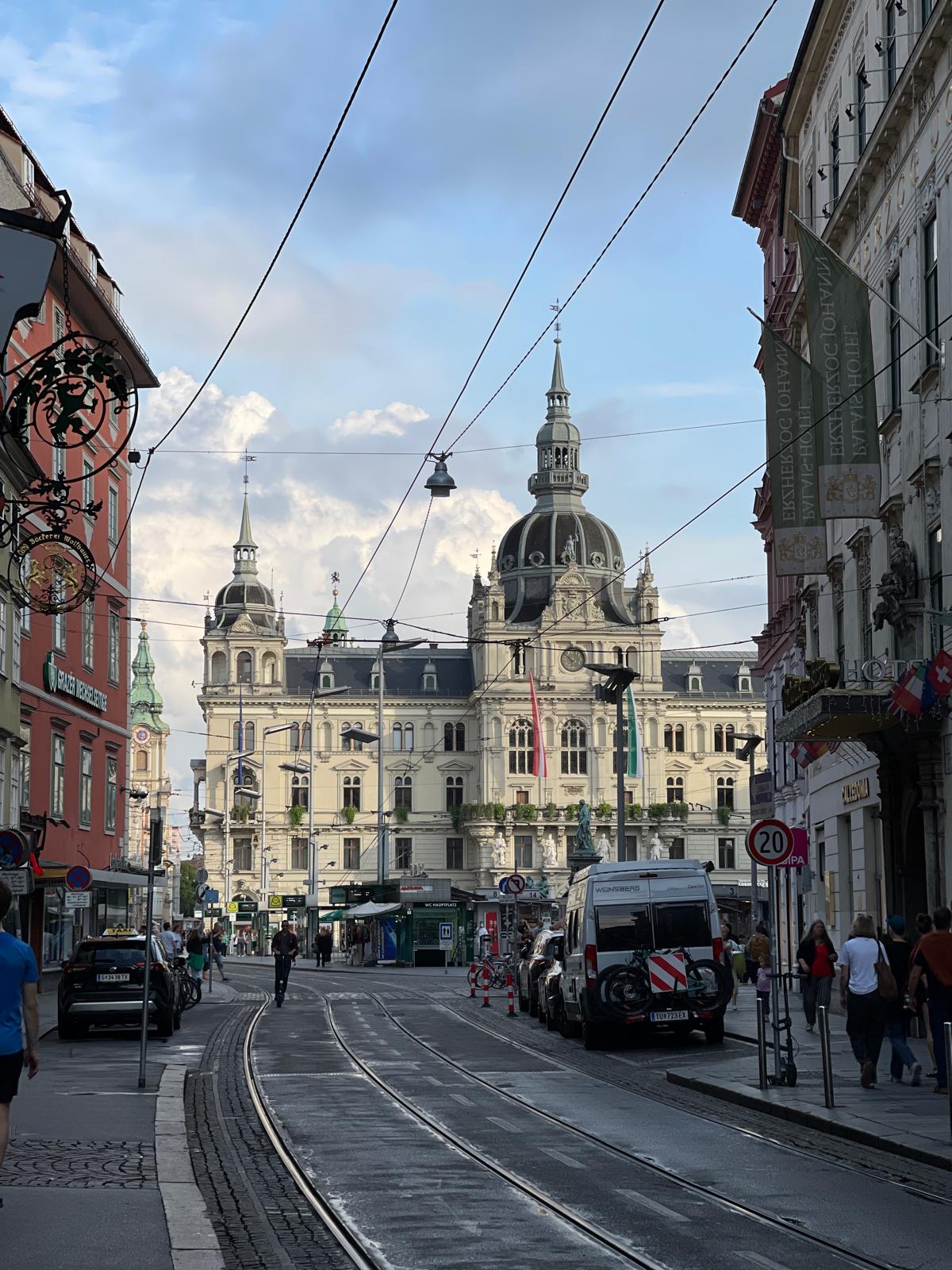 Blick auf das Grazer Rathaus