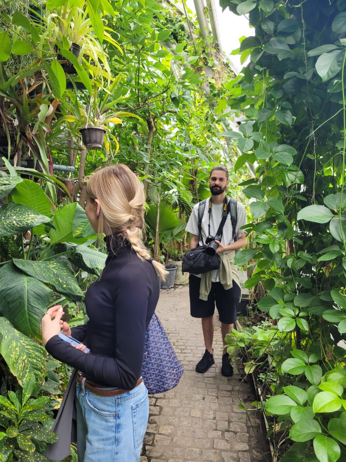 Lukas und Franziska im Botanischen Garten von Graz