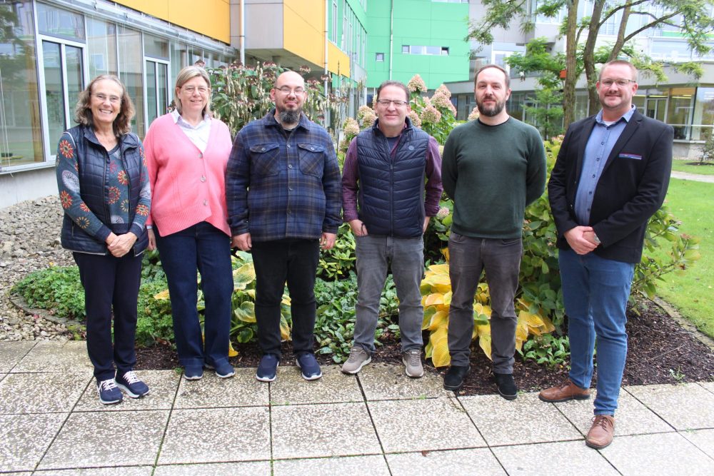 v.l. Petra Sommer-Schmeichel, Katja Lauer, Juri Hamen, Rudi Horper, David Philippi, Christian Kaspari