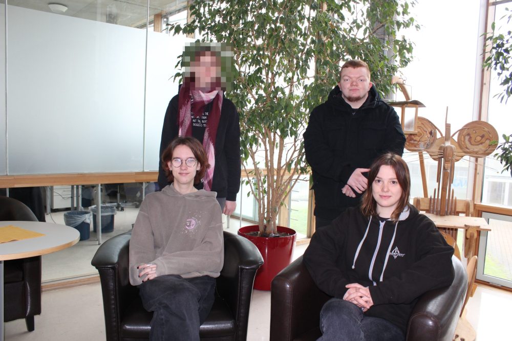 v.l. Sarah, Sarah, Sascha und Anna