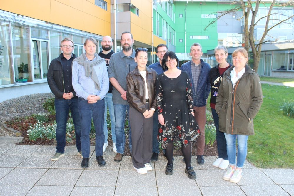 v. l.: Christian Thees, Wolfgang Dreyer, Fabian Stoffel, Robert Heinz, Michelle Wallenborn, Julian Theis, Christine Nagel, Markus Pflugfelder, Edith Stefan, Natascha Funder