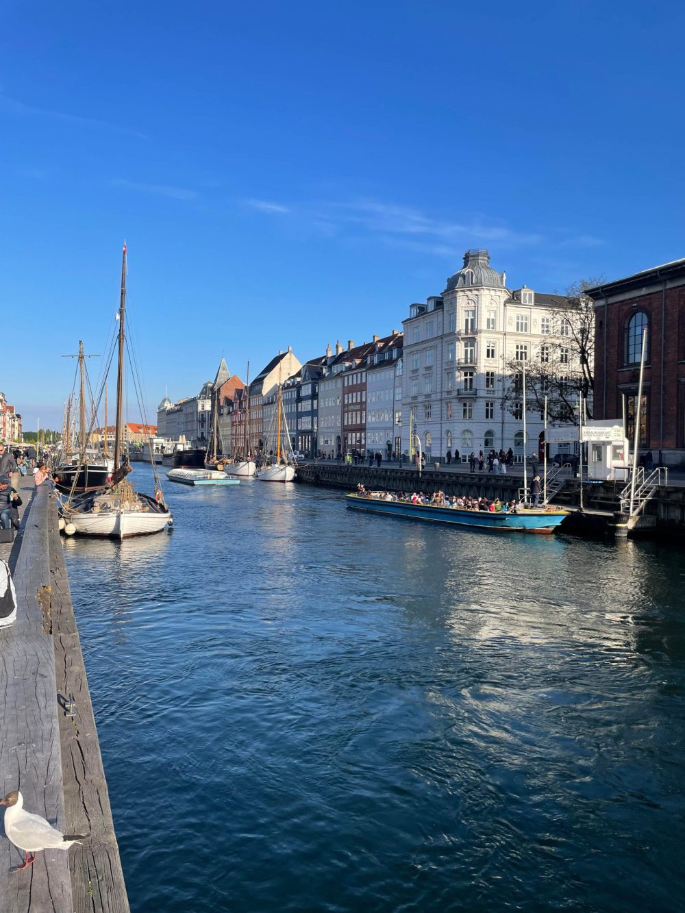 Blick auf Nyhavn und den Kanal