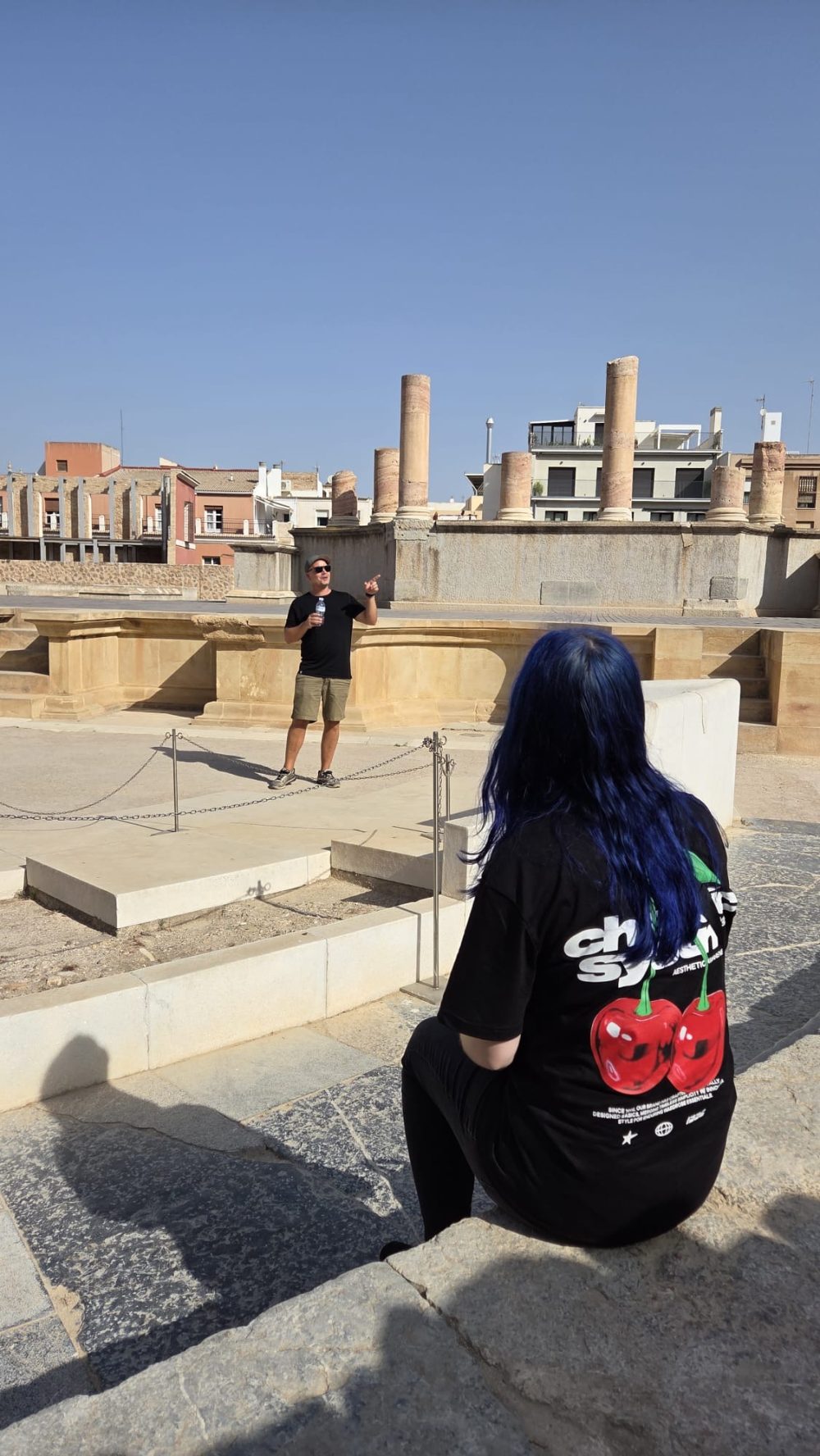 Lilly und Herr Strasser in Cartagena