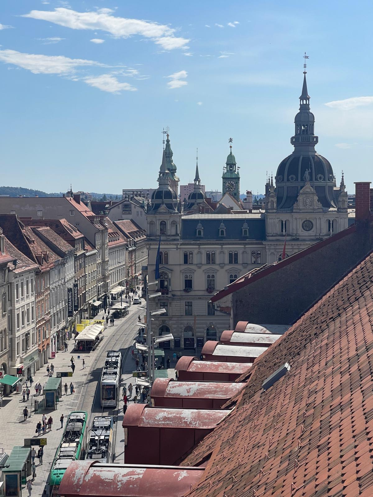 Blick auf das Grazer Rathaus