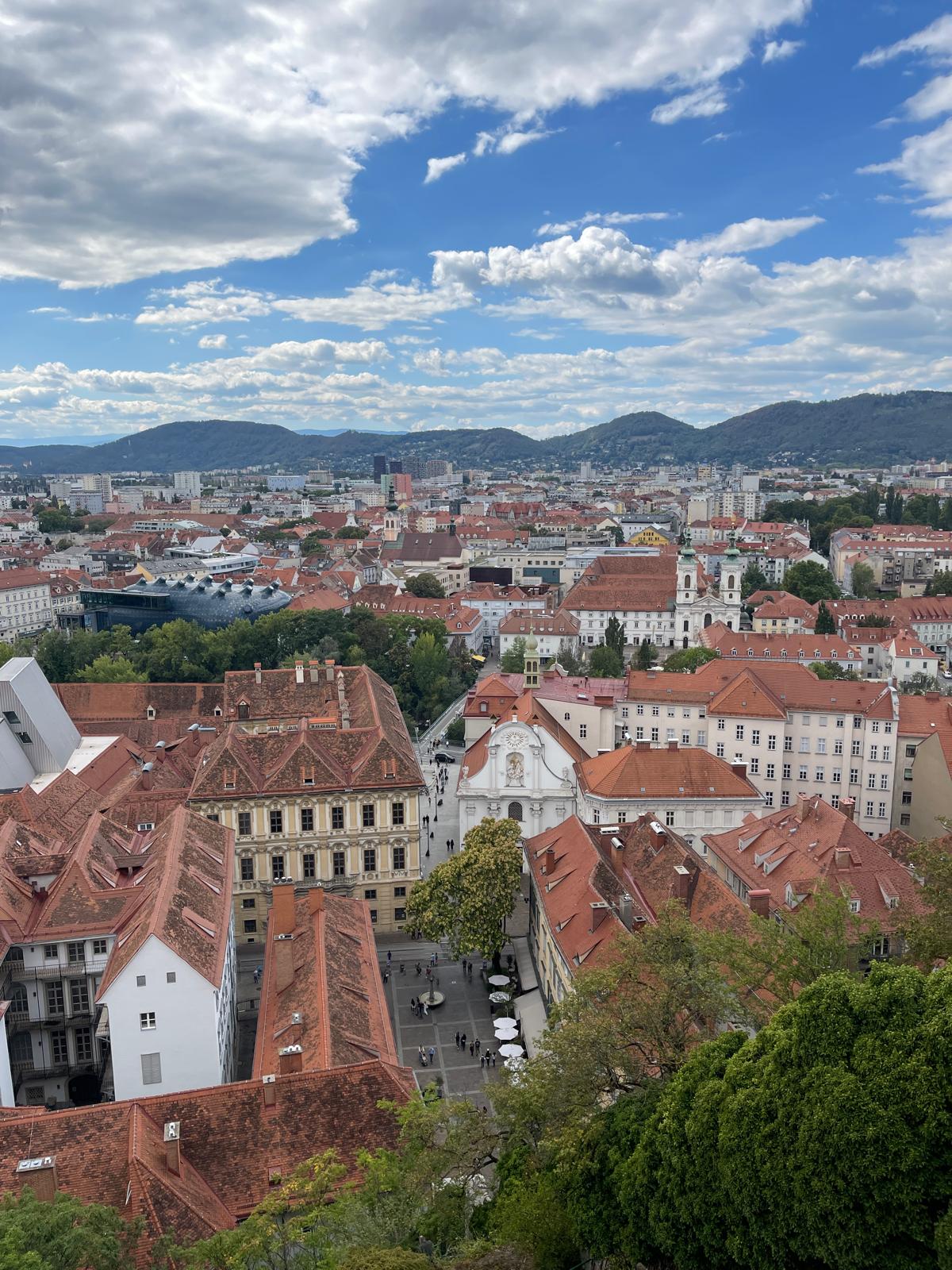 Ein Blick über die Dächer von Graz