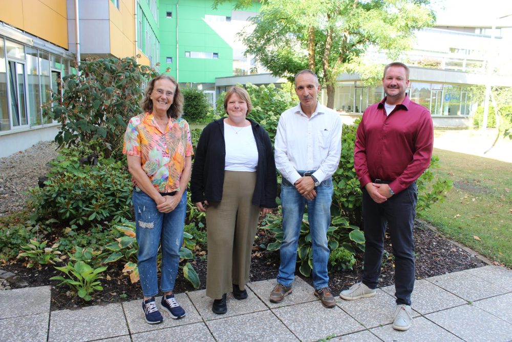 v.l. Petra Sommer-Schmeichel, Evelyn Probst, Luca Vicentini und Christian Kaspari