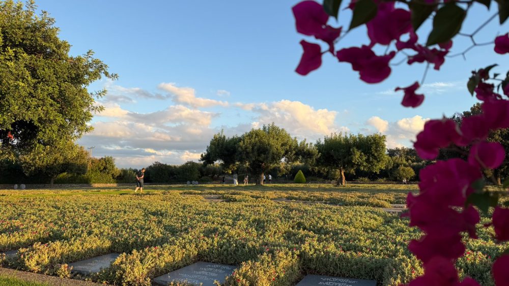 Blick auf den Soldatenfriedhof Maleme