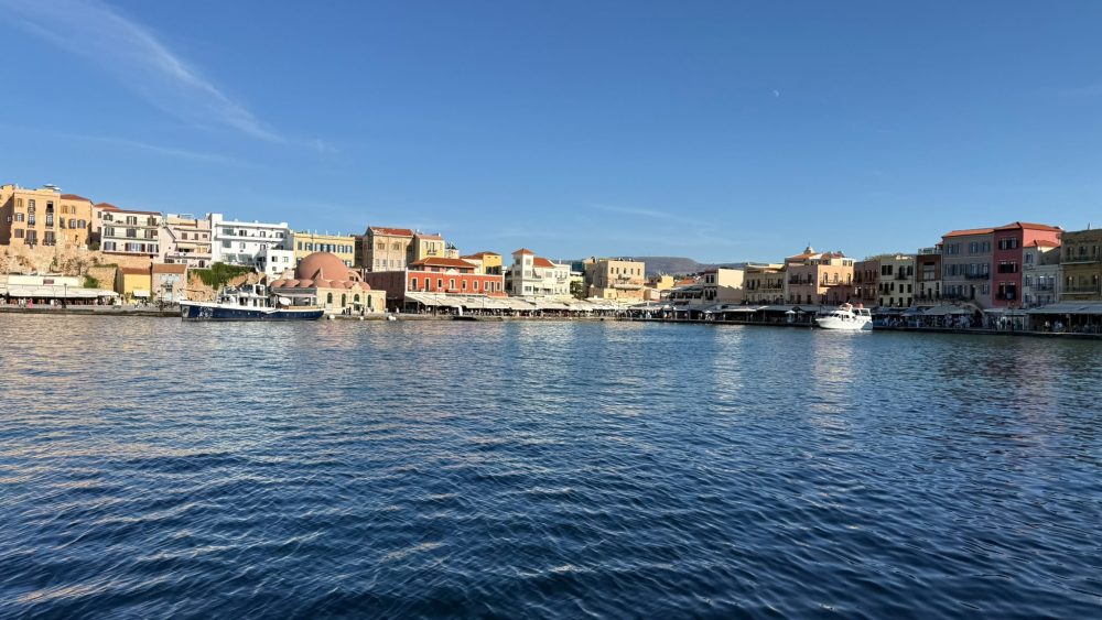 Blick auf den Hafen von Chania
