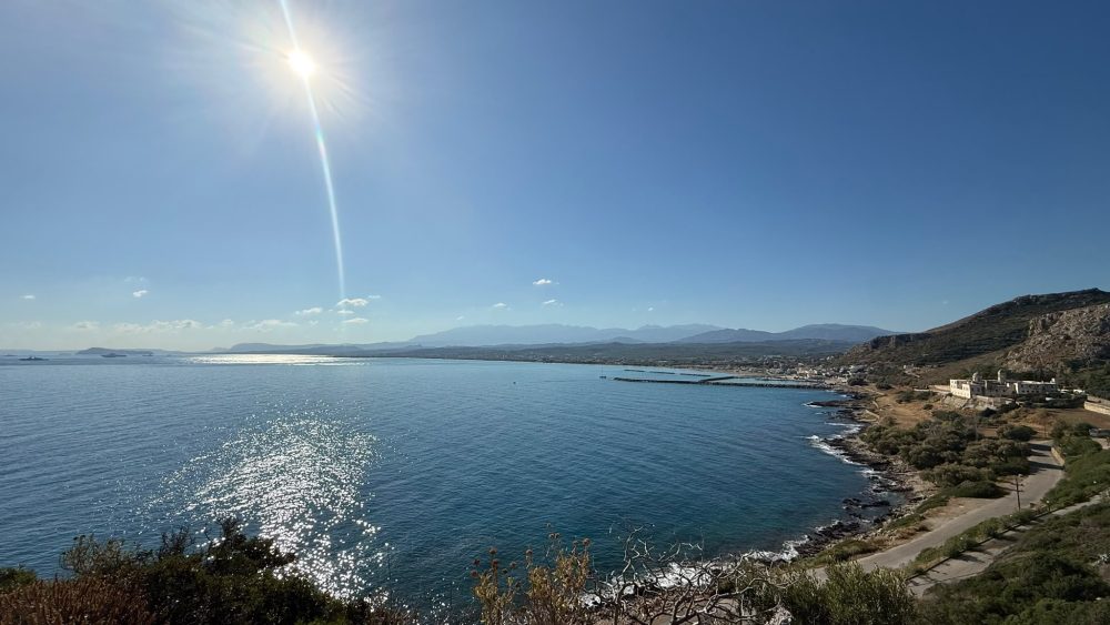 Blick auf die Bucht von Kolympari